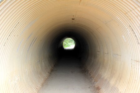 Corridor brown circle photo