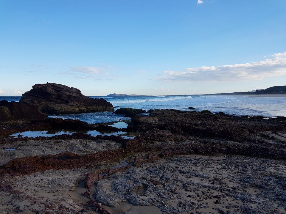 Seaside lava formation