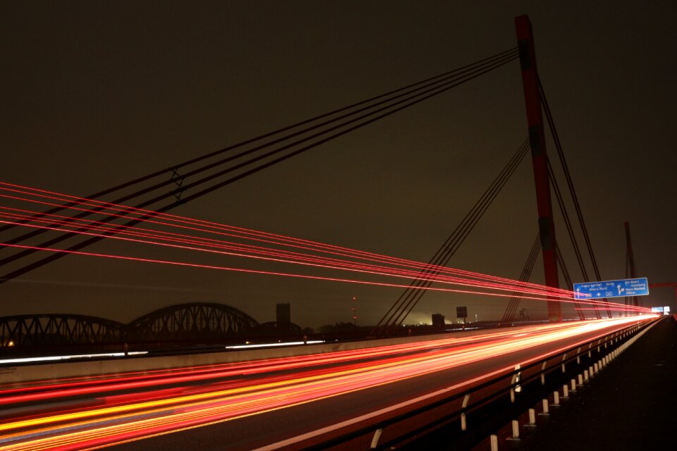 Long exposure red night