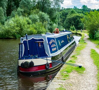 Barge stalybridge huddersfield narrow canal photo