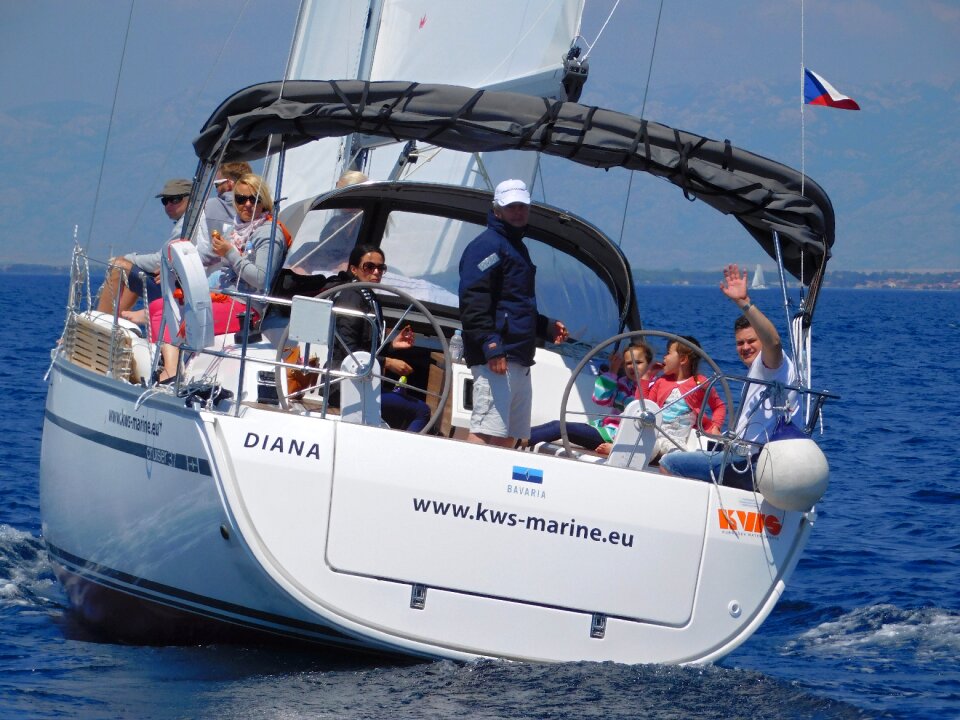 Sea yachting ship