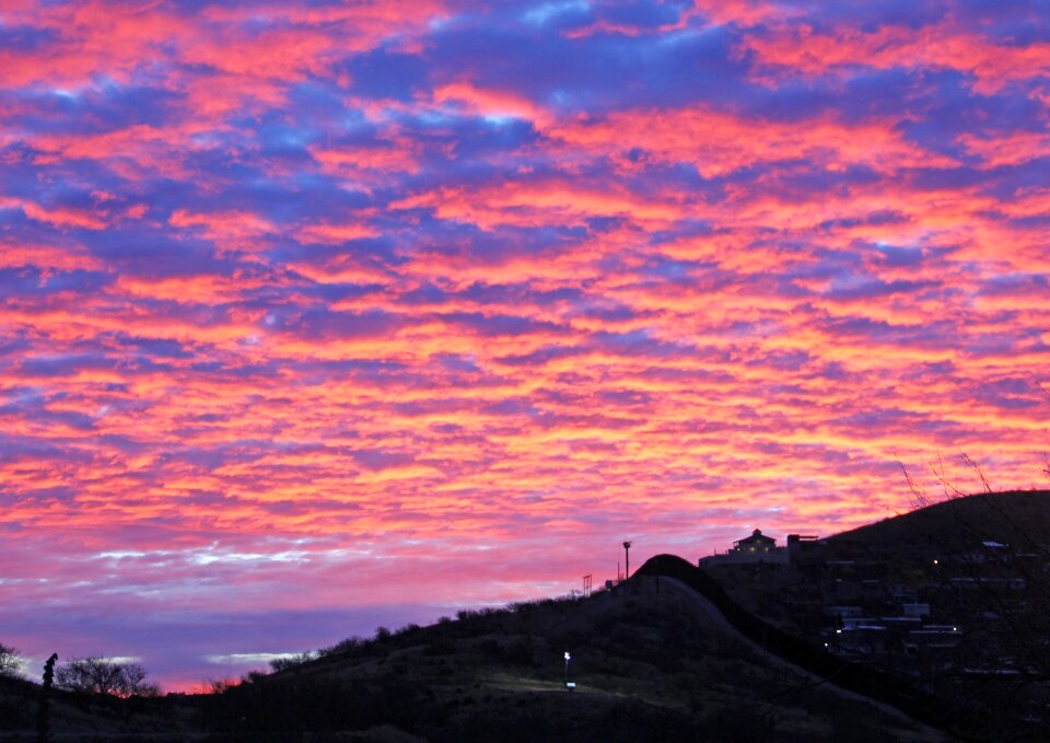 Sunrise wall clouds