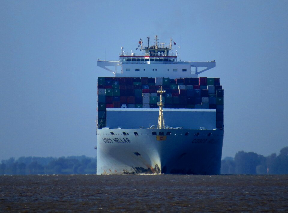 Container ship seafaring ship