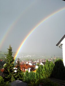 Natural phenomenon farbenspiel double rainbow