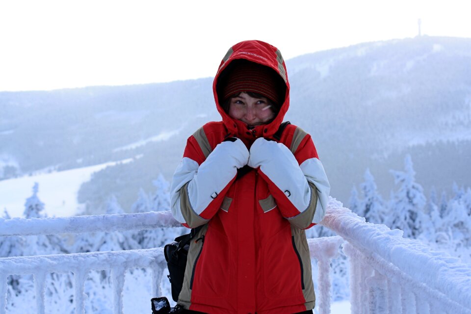 Girl frost ice