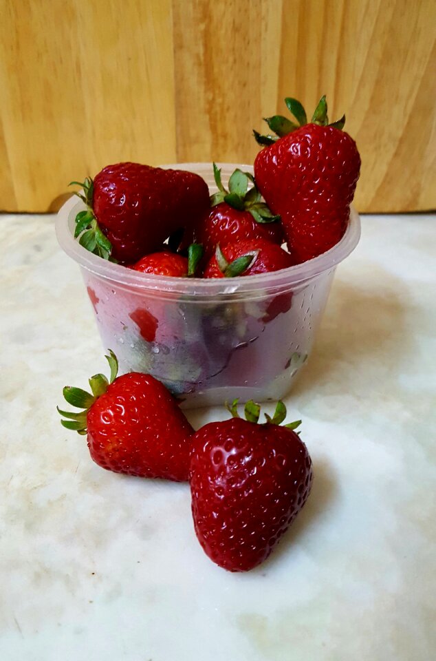 Red food strawberries
