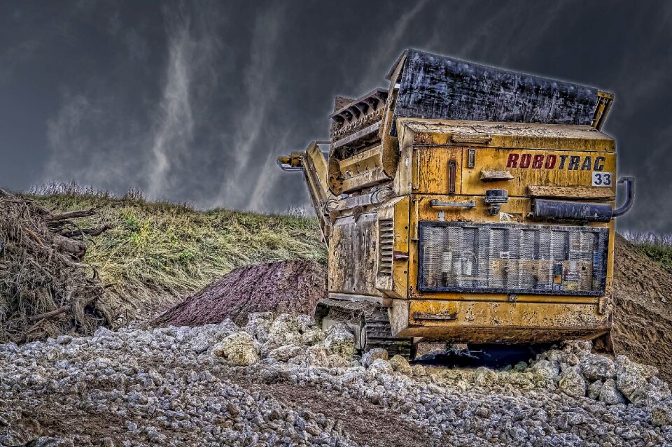 Backhoe construction equipment highways