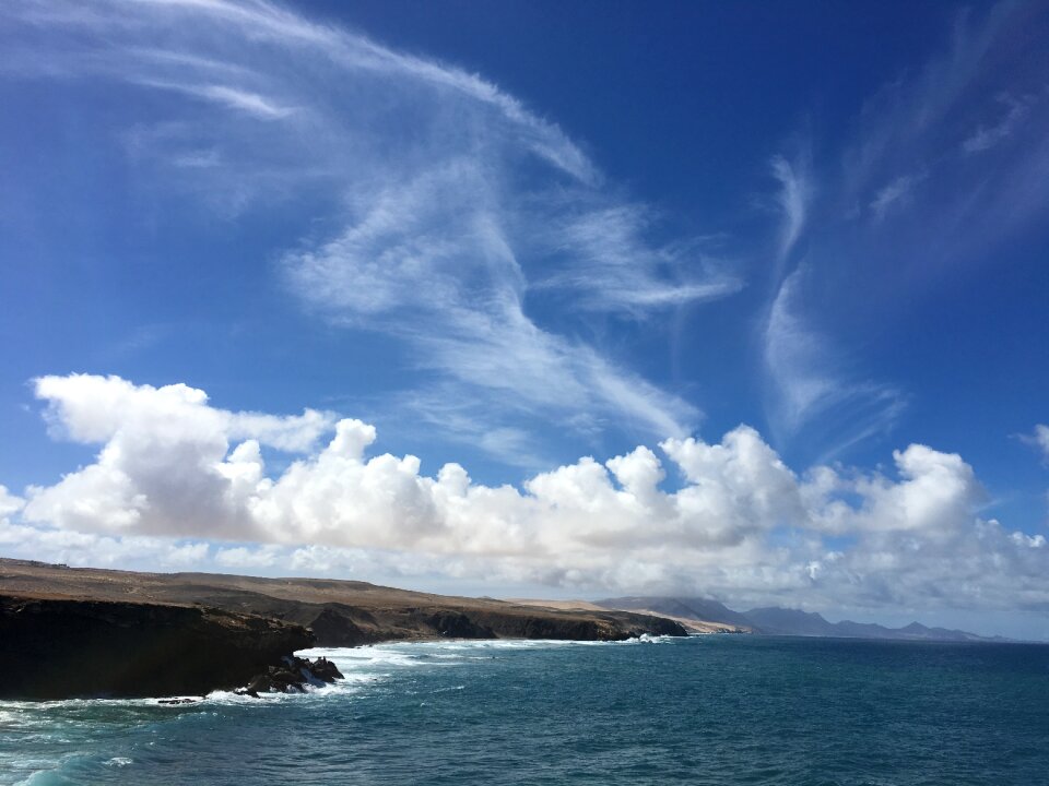 Fuerteventura west coast of fuerteventura coast line