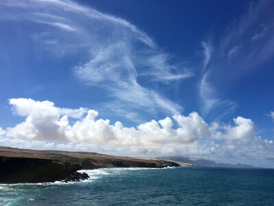 Fuerteventura west coast of fuerteventura coast line