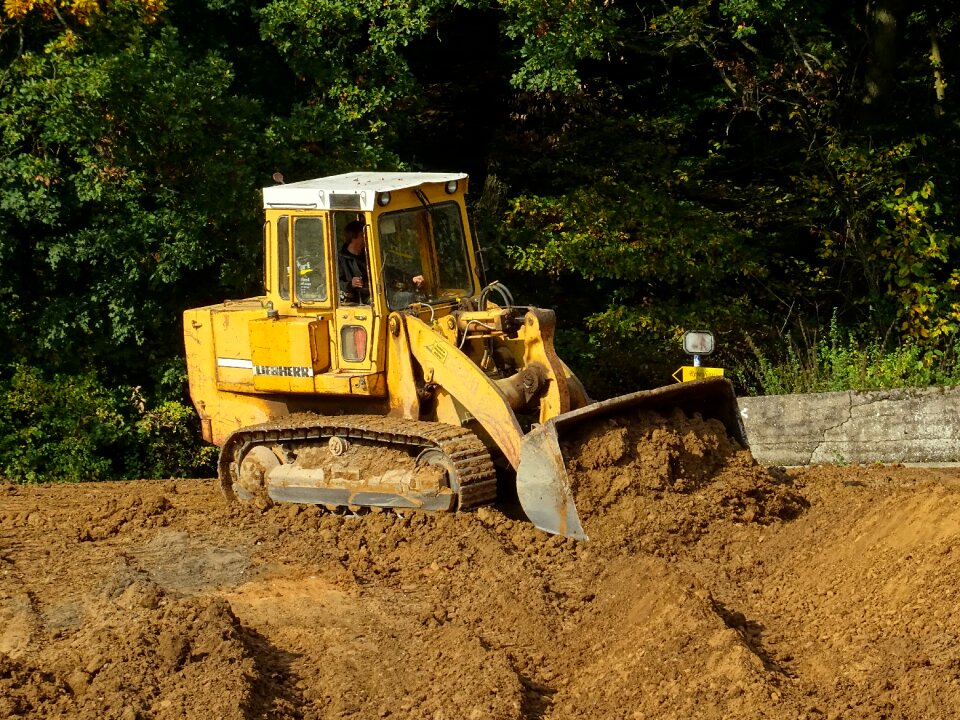 Construction work earth forest