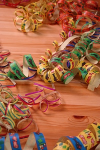 Paper snakes ringed carnival photo
