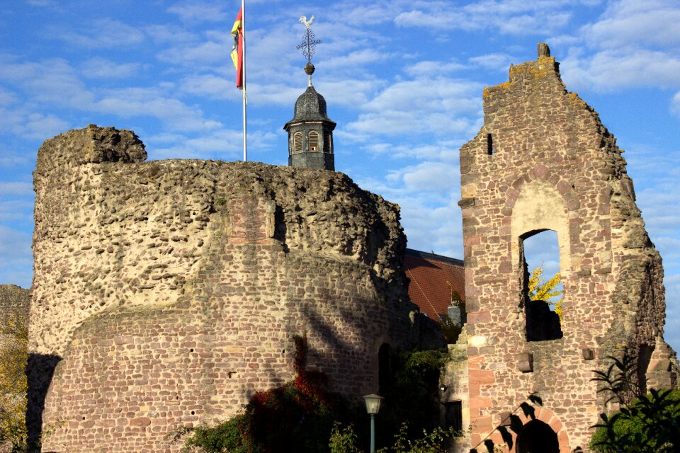 Historically middle ages ruin