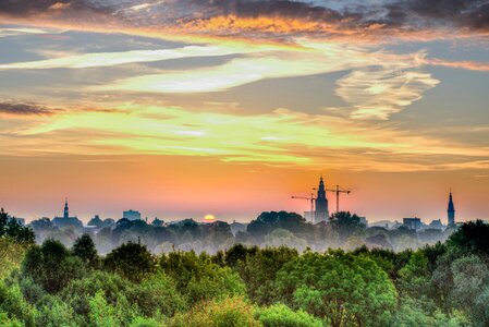 Morning early sunrise