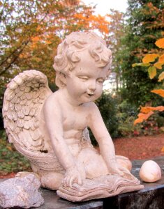 Cemetery autumn tombstone