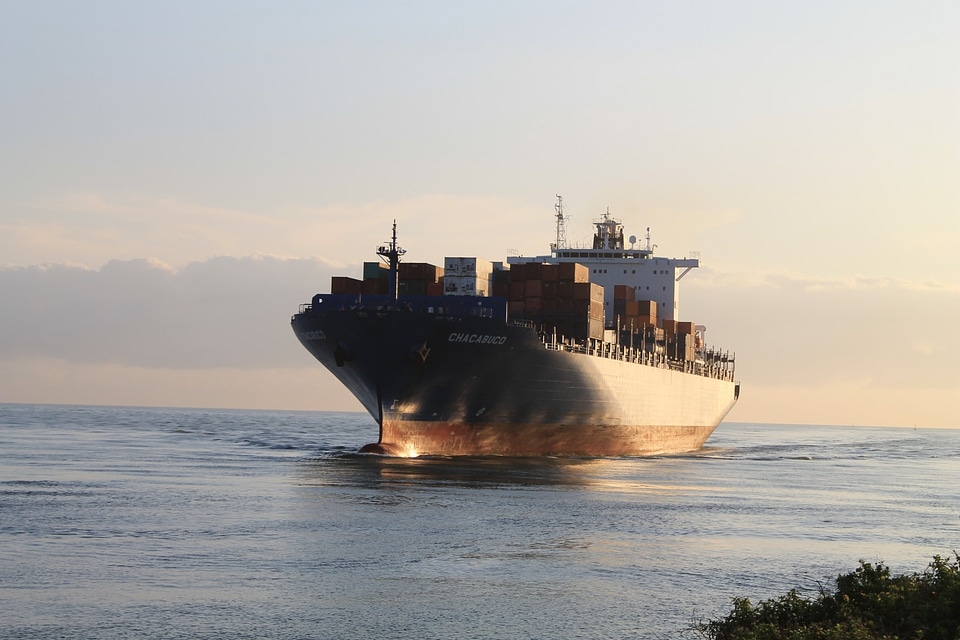 Port goods transportation