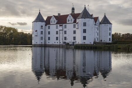 Castle pond mirroring renaissance