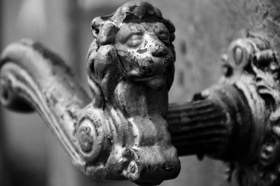 Metal door ornament