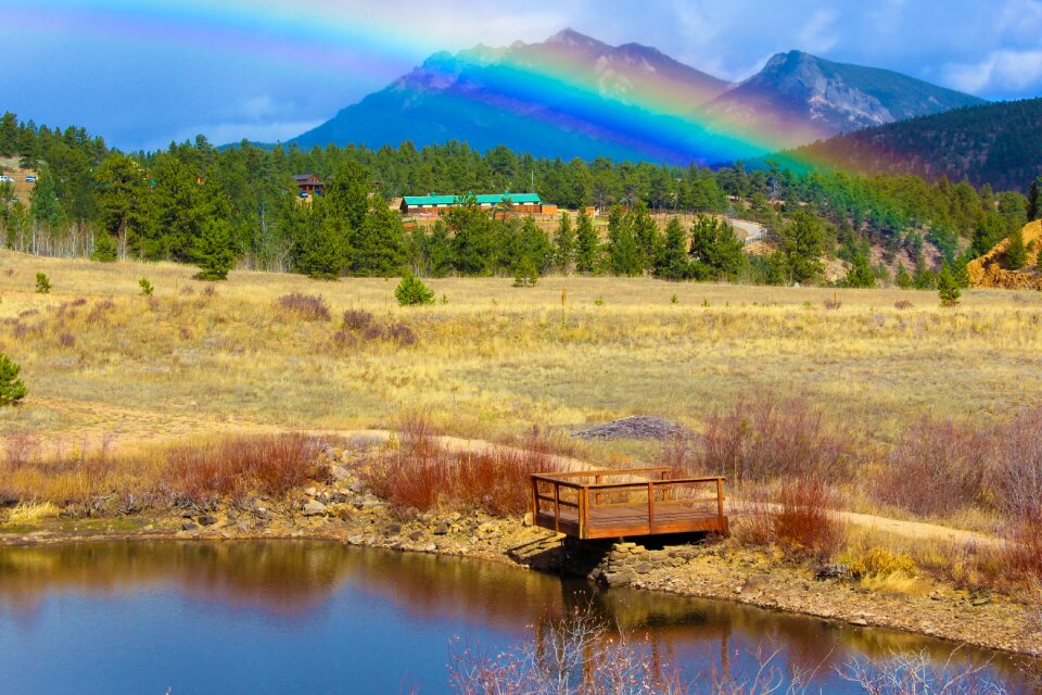 Rocky mountains scenic scenery