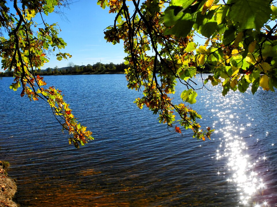 Reservoir landscape saarland