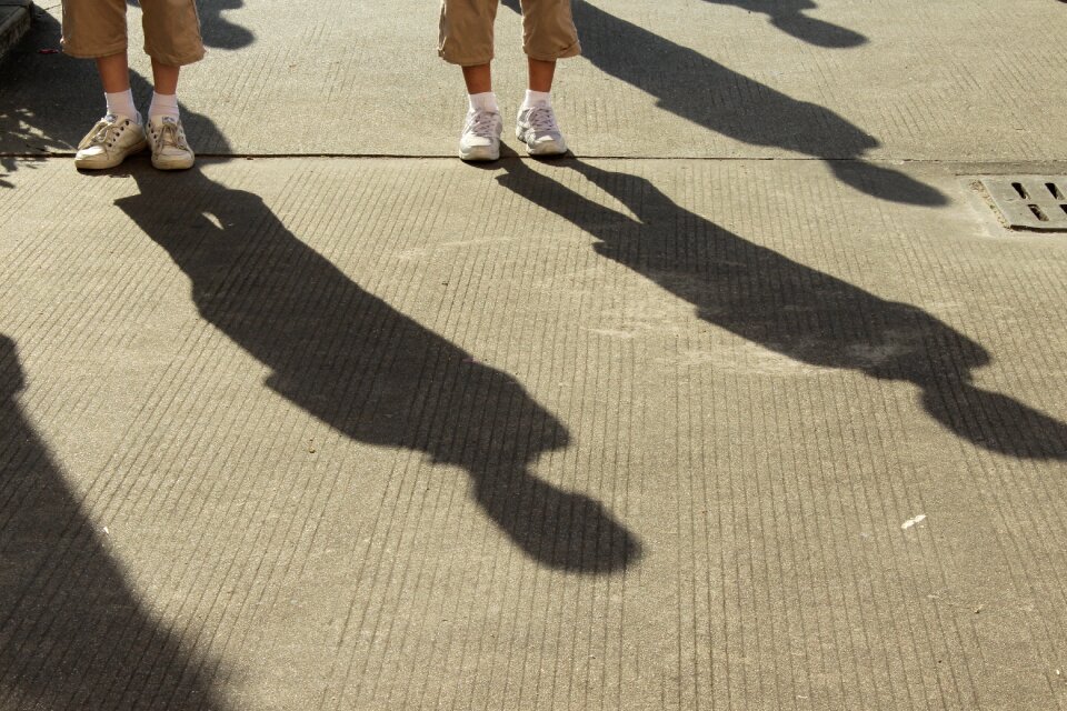 Kids ground shadow