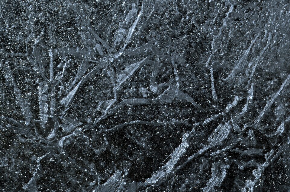 Frozen texture cold