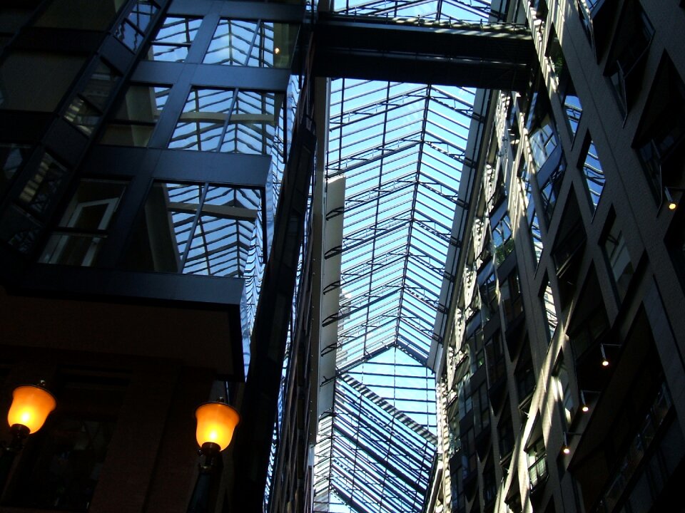 Light stained glass architecture