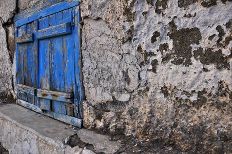 Wall blue texture
