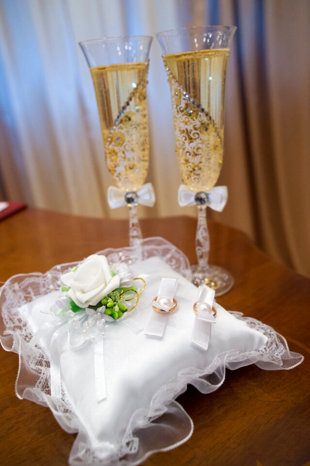 Wine glasses champagne with champagne glass
