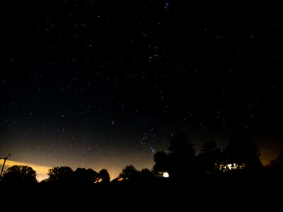 Evening starry sky night sky photo