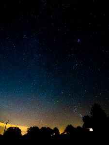 Starry sky night sky evening sky photo