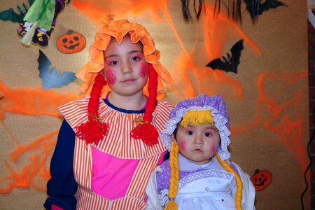Children dress people