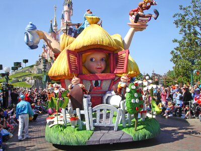 Paris theme parade photo