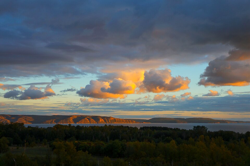 Sunset landscape nature