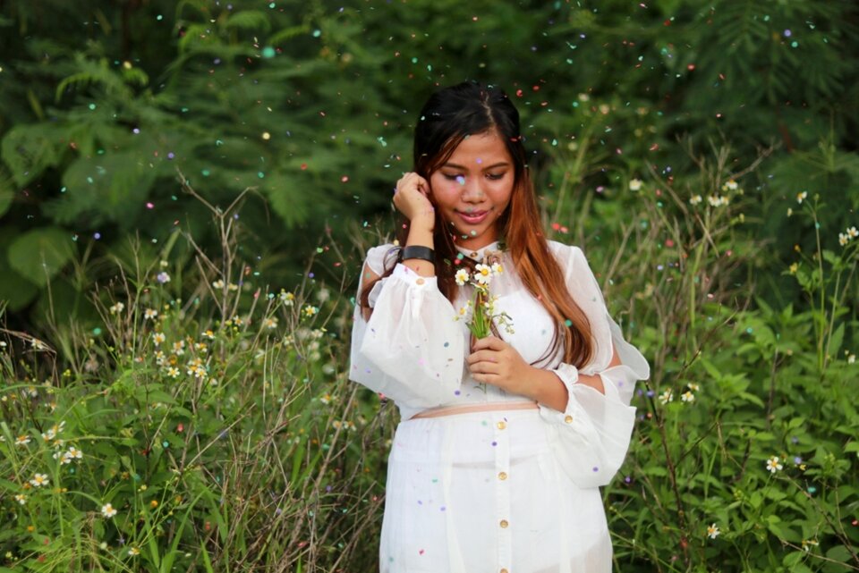 Young dress portrait photo