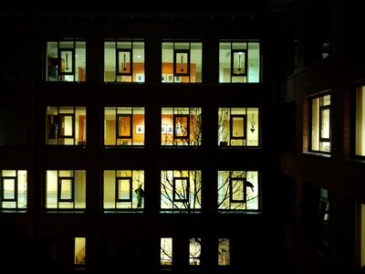 Light building night