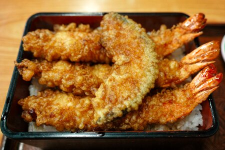 Food tempura shrimp photo