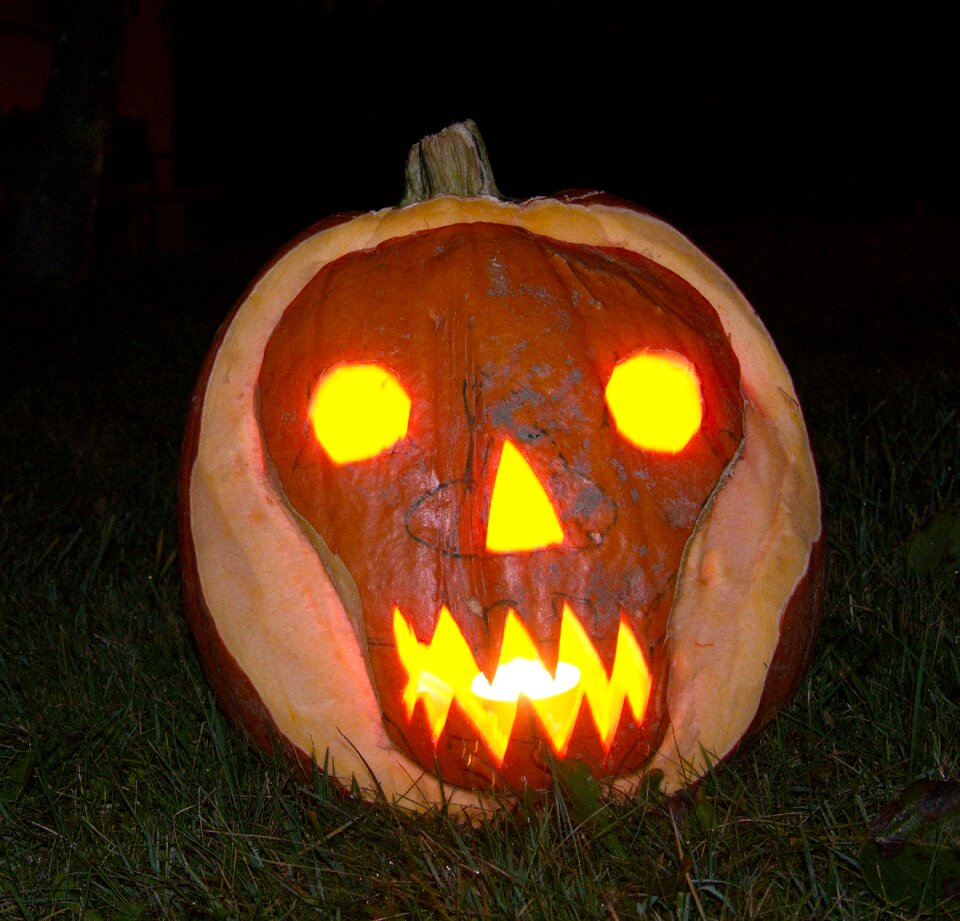 Halloween pumpkin faces