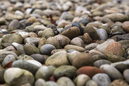 Stone beach pebbles photo