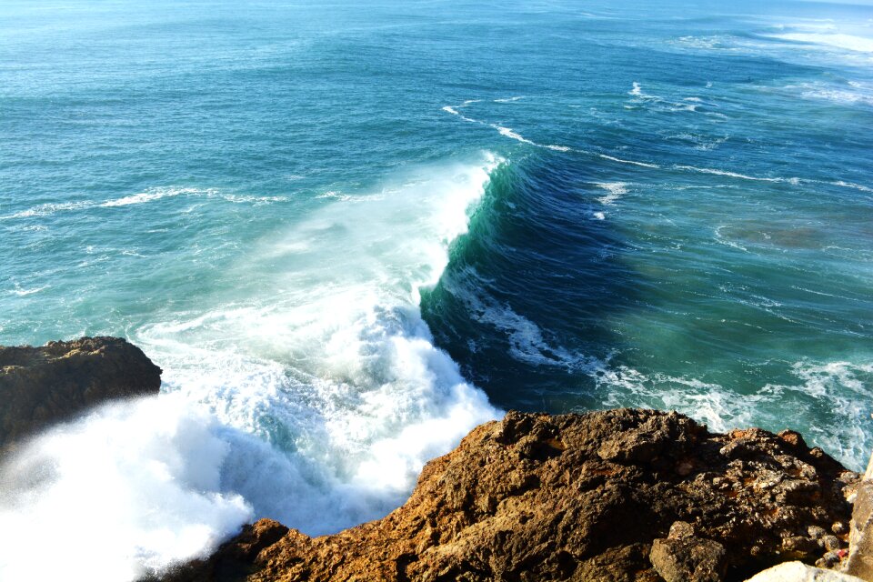 Beach waves gigantic waves