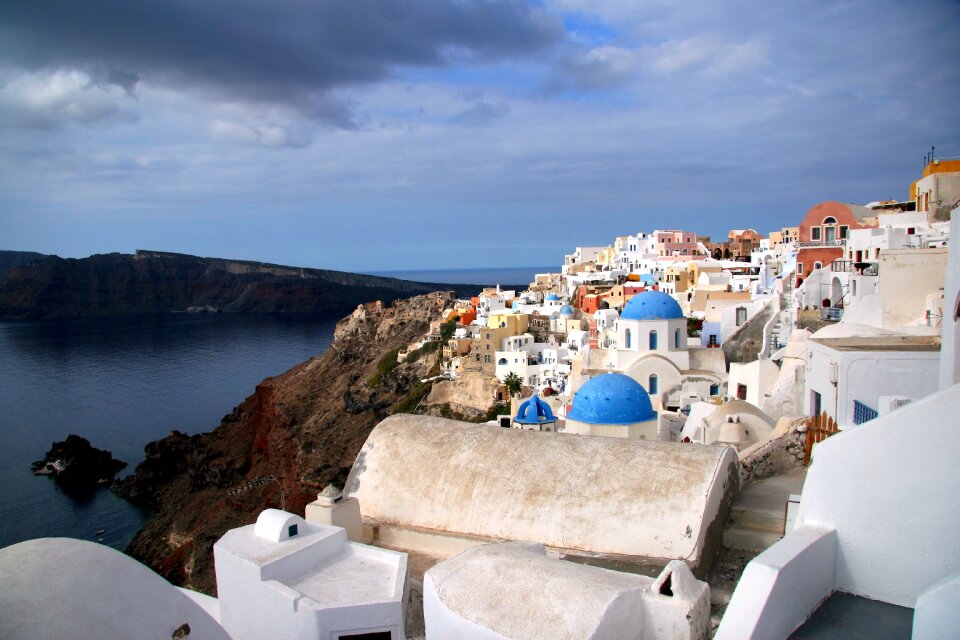 Caldera white houses greece