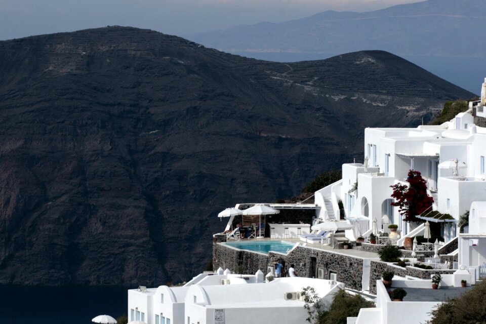 Caldera white houses greece