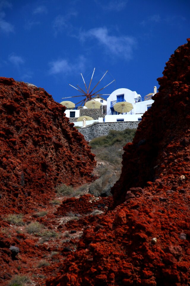 Caldera white houses greece