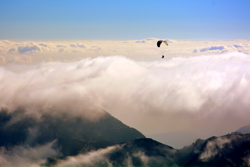 Fly parachute extreme sport