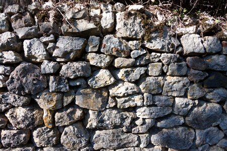 Stone wall masonry fund photo