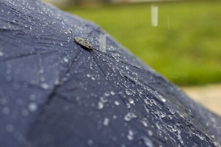 Wet screen raindrop photo