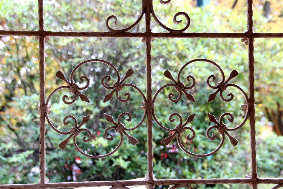 Fence old antique pattern