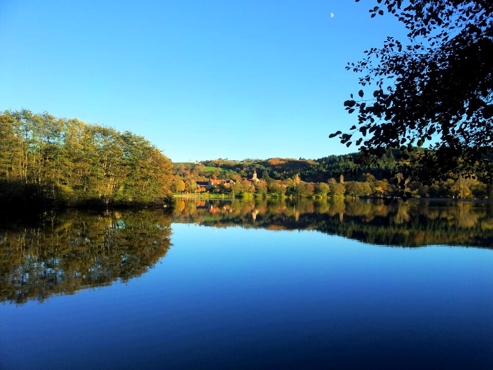 Landscape summer reflection