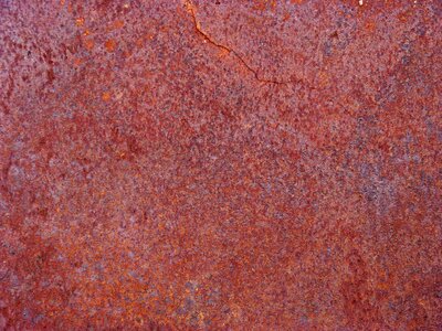 Iron rusty red