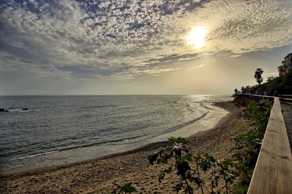 Mijas sunset light photo