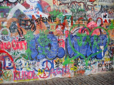 John lennon wall wall mural